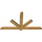 Ekena Millwork Kennewick Rough Sawn Timber Gable Bracket, Western Red Cedar, 60"W x 32"H x 2"D x 4"F, 13/12 Pitch GBW060X32X0204KEN00RWR - alternate 4
